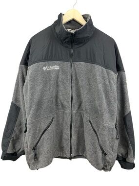 Columbia Vintage Titanium Fleece Zip Up Jacket Size Large